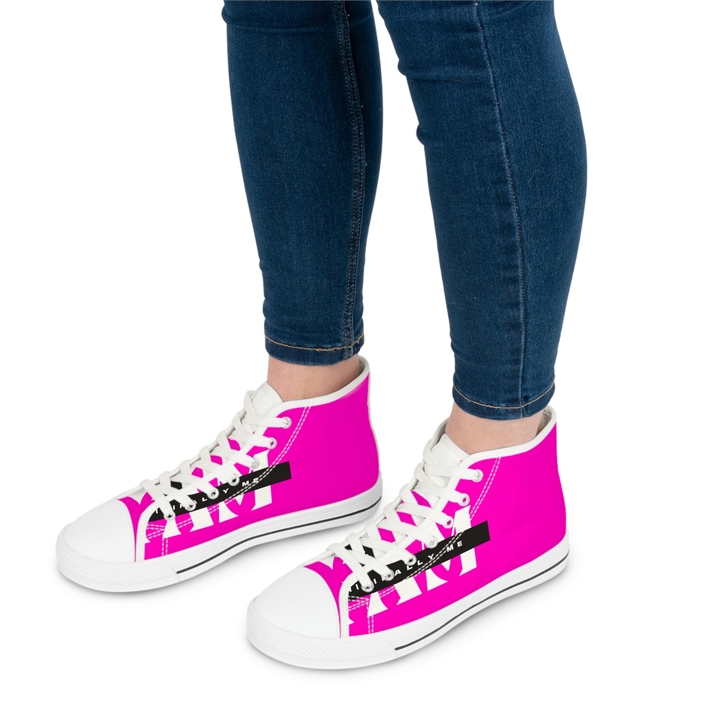I Amoriginally Me Pink High Top Sneakers