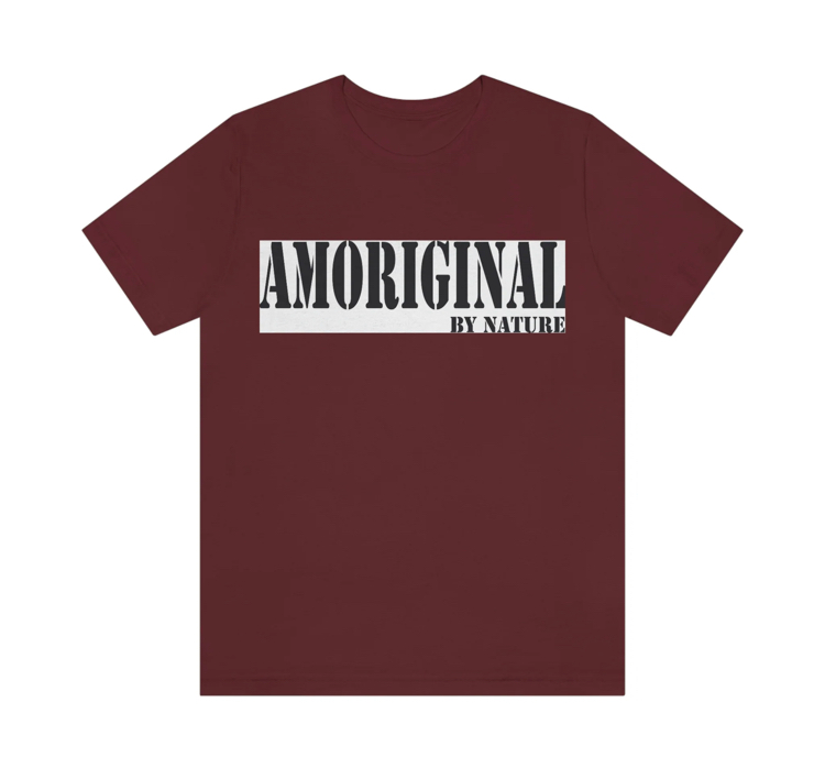 Maroon amoriginal short sleeve unisex shirt