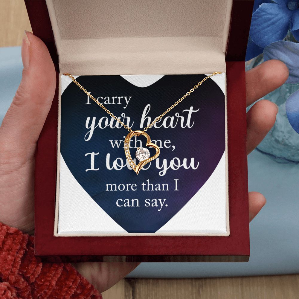 My Forever Love Crystal Heart Necklace